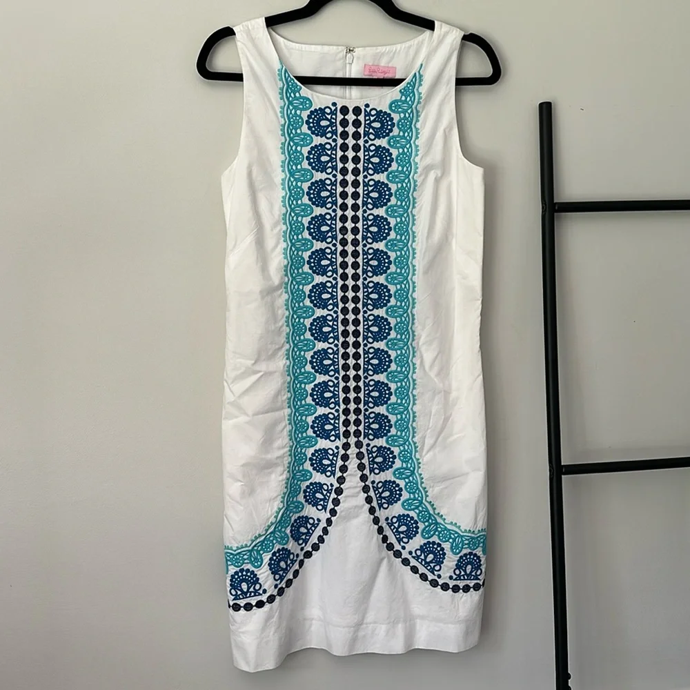 Lily Pulitzer Embroidered Shift Dress - Picture 6 of 6